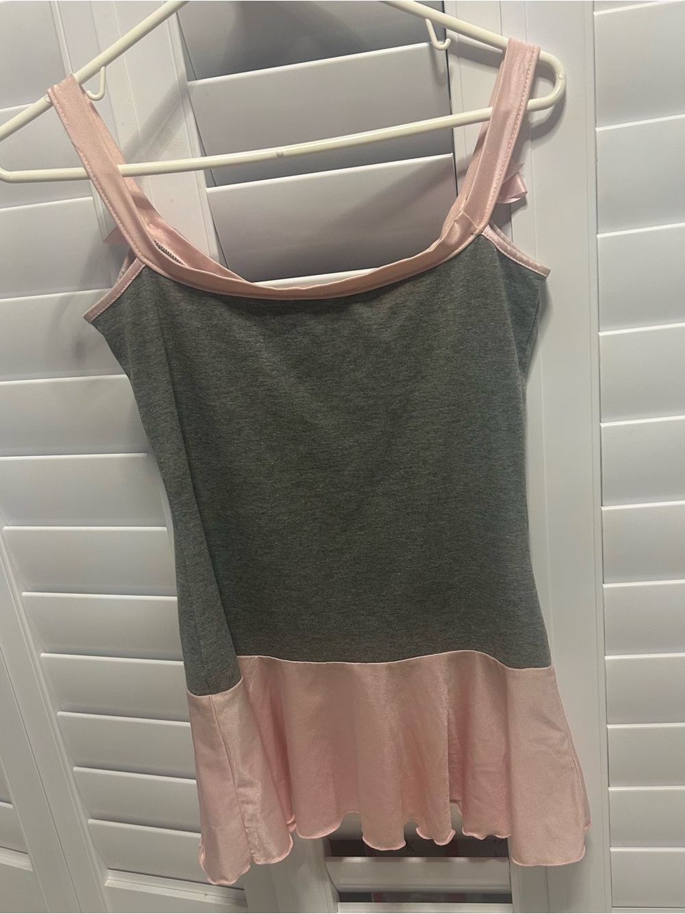 Coquette Women’s Baby Pink / Gray Camisole/ Slip Dress Size P/S - Picture 6 of 8